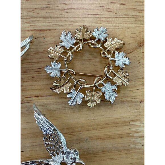 Sarah Coventry Vintage Brooch Set Retro 60's 70's Mid Century, Nature, Grandma C - Picture 2 of 8